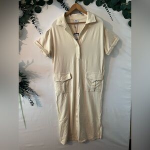 Smash + Tess Cream Maxi Dress